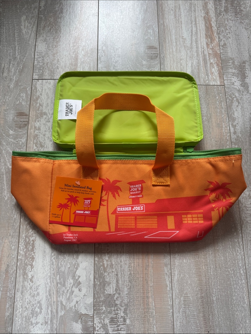 Trader Joe's Orange Mini Insulated Bag